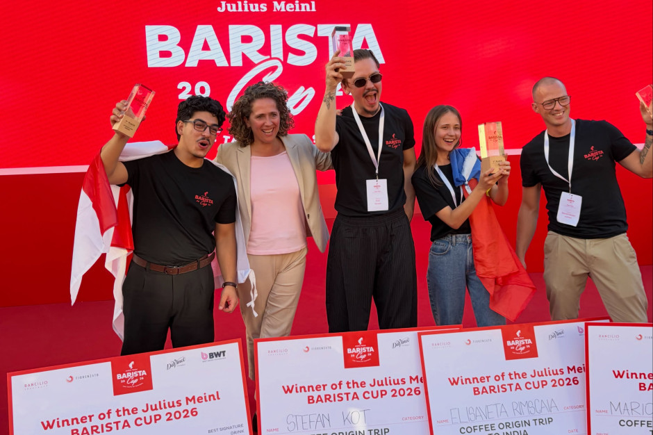Stefan Kot z warszawskiej Być Może najlepszy w espresso. Finał Julius Meinl Barista Cup 2026 w Wiedniu